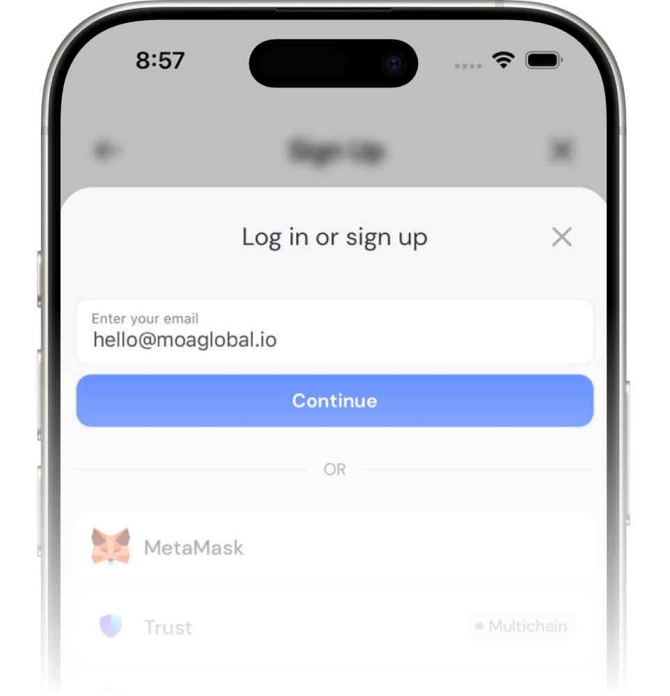 Sign up with your email