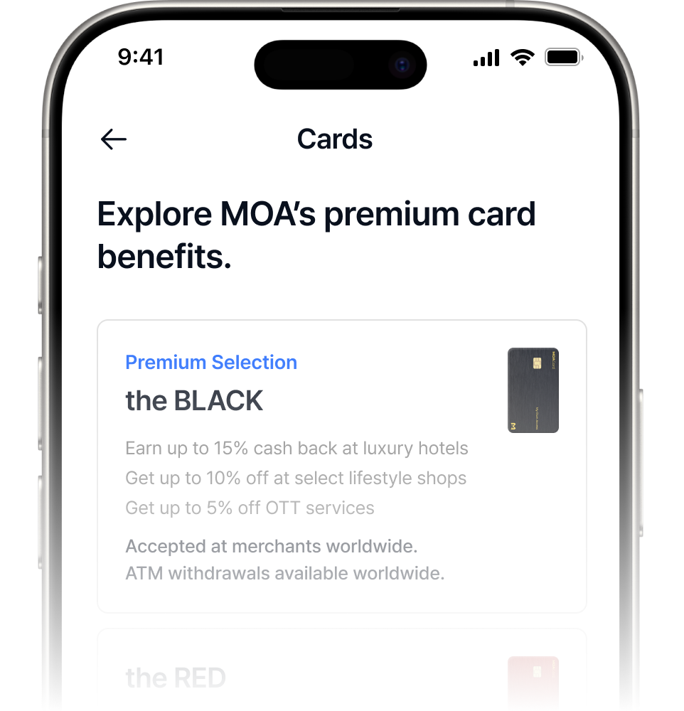 Spend with MOA Card